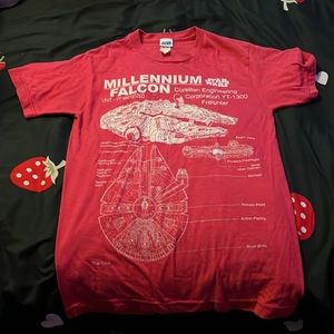 Star Wars shirt Millennium Falcon size S